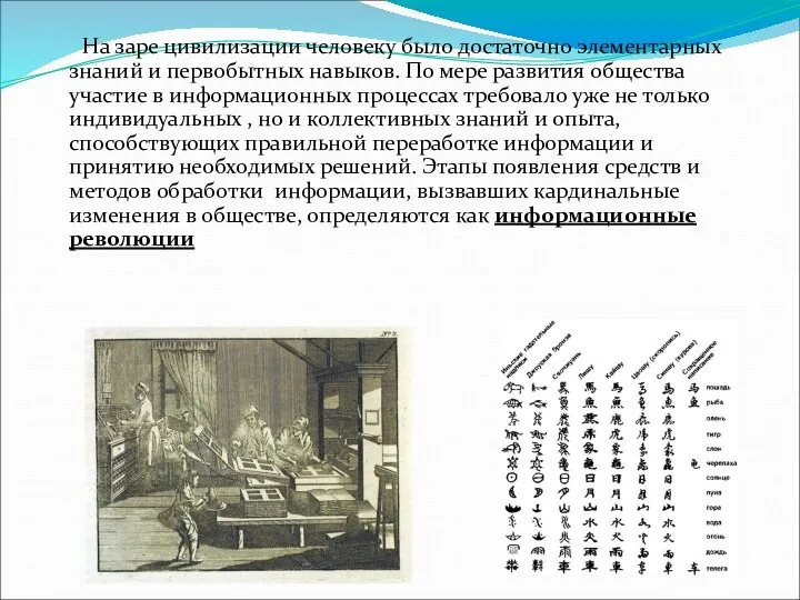 На заре цивилизации человеку было достаточно элементарных знаний и первобытных навыков.