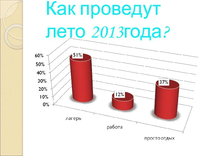 Как проведут лето 2013года?