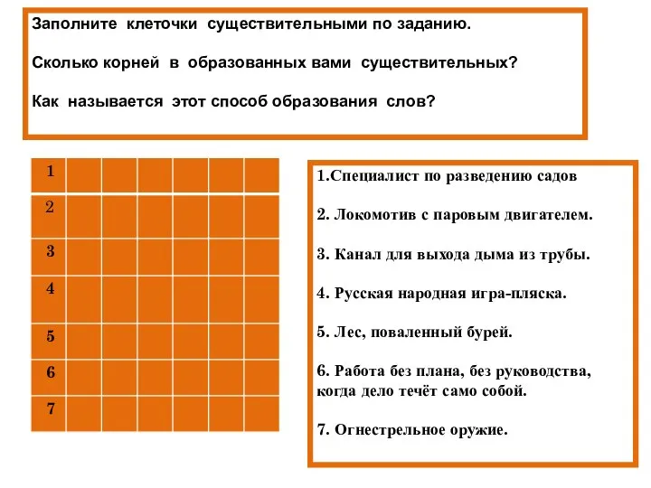 1.Специалист по разведению садов 2. Локомотив с паровым двигателем. 3. Канал