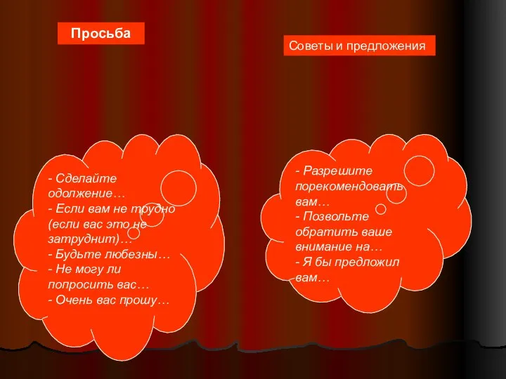 Просьба - Сделайте одолжение… - Если вам не трудно (если вас