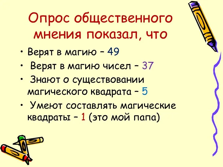 Опрос общественного мнения показал, что Верят в магию – 49 Верят