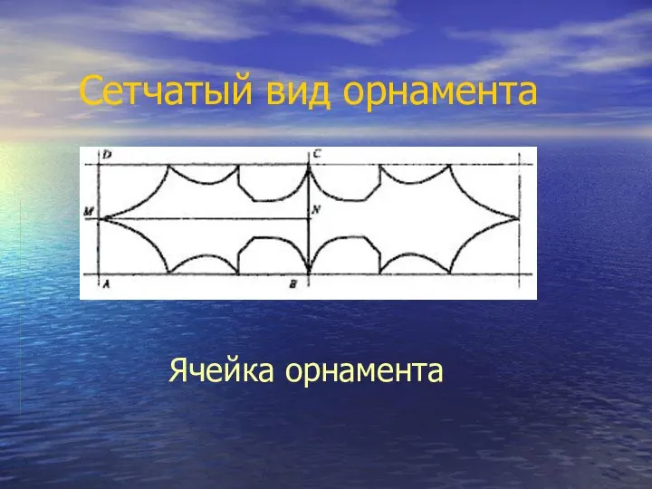 Сетчатый вид орнамента Ячейка орнамента