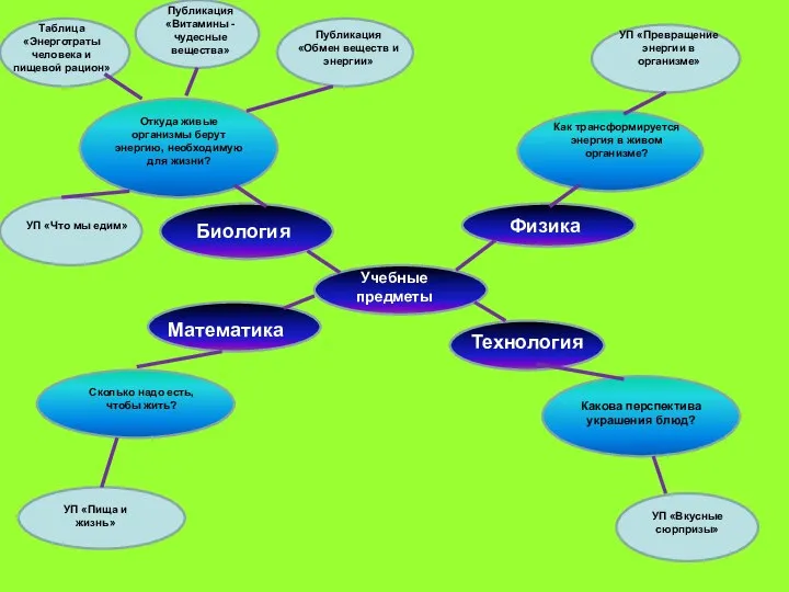 Биология Учебные предметы Физика Технология Математика Откуда живые организмы берут энергию,