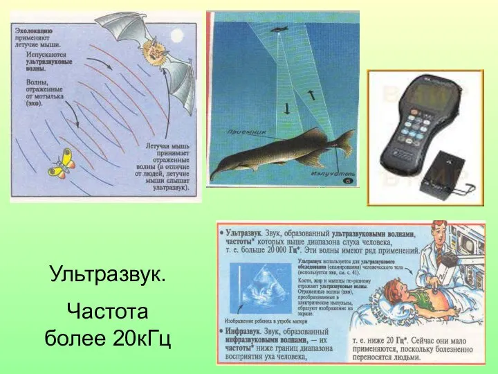 Ультразвук. Частота более 20кГц