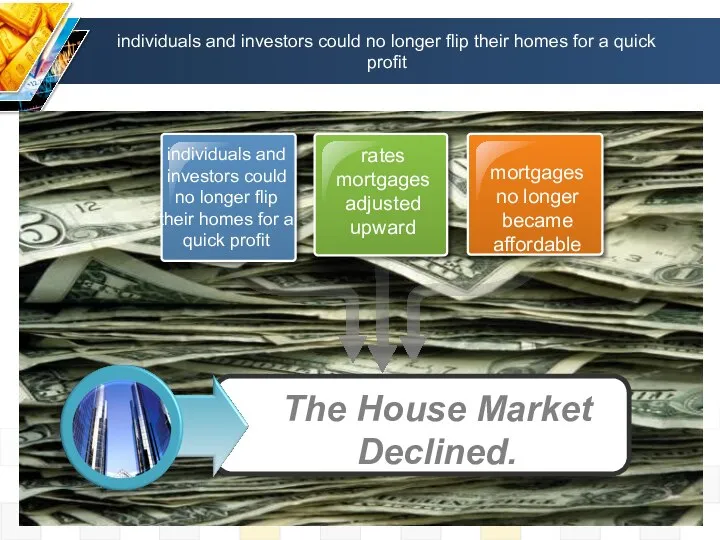 individuals and investors could no longer flip their homes for a