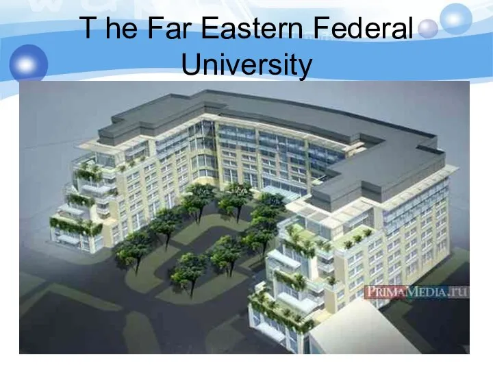 T he Far Eastern Federal University