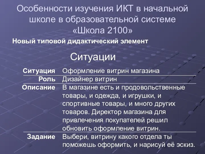 Особенности изучения ИКТ в начальной школе в образовательной системе «Школа 2100»