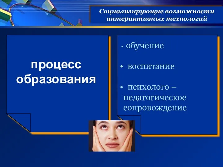 Социализирующие возможности интерактивных технологий процесс образования