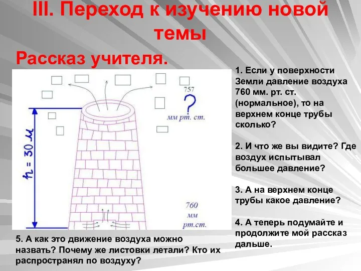 III. Переход к изучению новой темы Рассказ учителя. 1. Если у