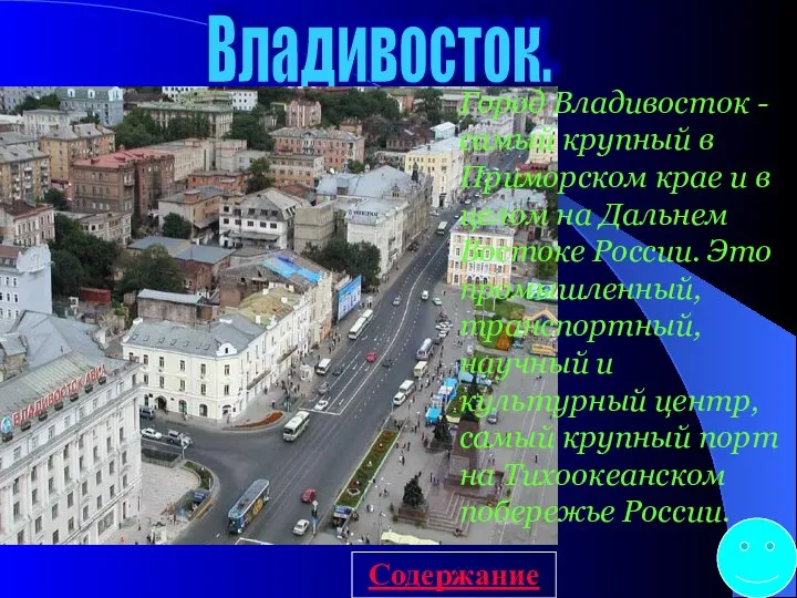 Владивосток. Город Владивосток - самый крупный в Приморском крае и в