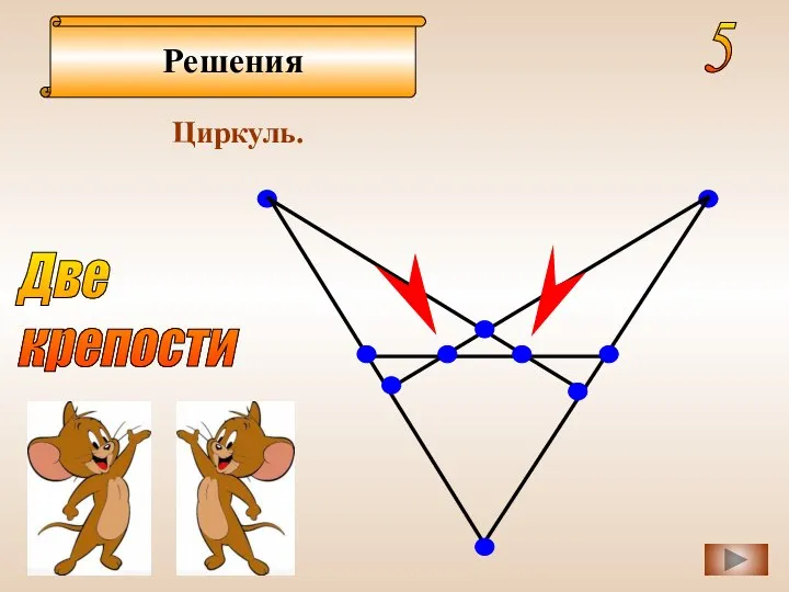 Решения Циркуль. 5 Две крепости