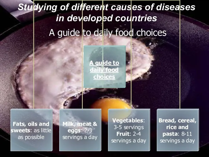 Studying of different causes of diseases in developed countries A guide to daily food choices