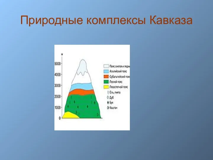 Природные комплексы Кавказа