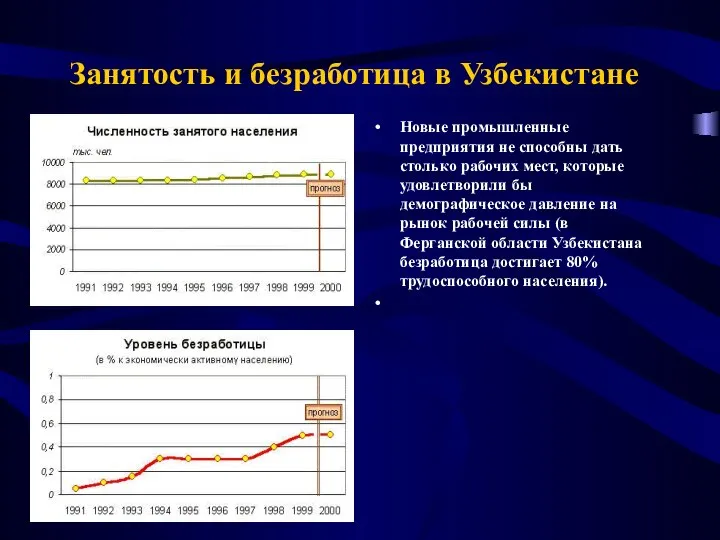 Занятость и безработица в Узбекистане Новые промышленные предприятия не способны дать