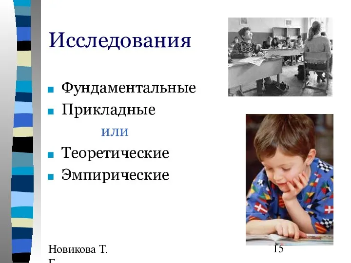 Новикова Т.Г., Прутченков А.С. Исследования Фундаментальные Прикладные или Теоретические Эмпирические