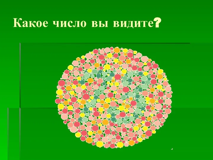 Какое число вы видите?