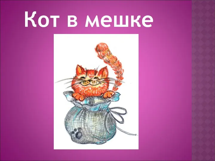 Кот в мешке