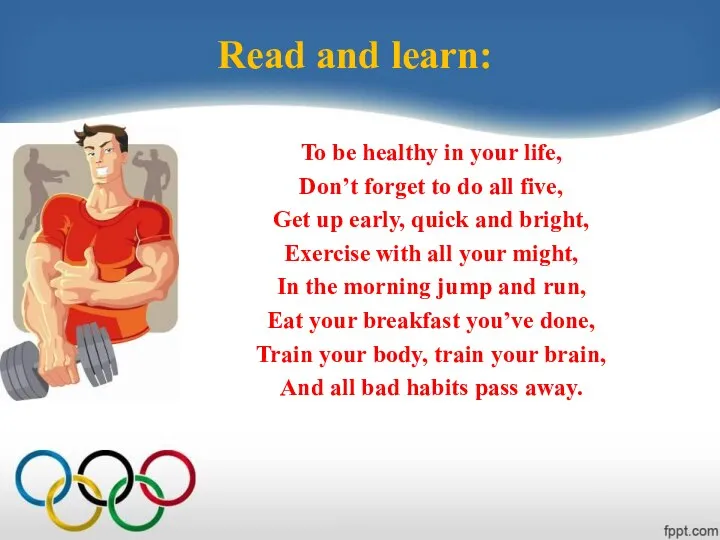 Read and learn: To be healthy in your life, Don’t forget