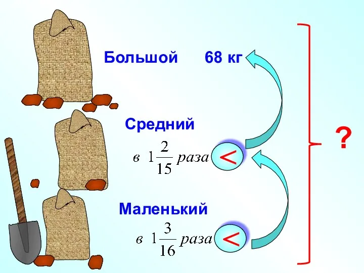 Большой 68 кг Средний Маленький