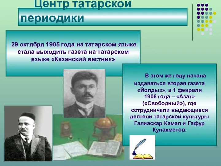 Центр татарской периодики 29 октября 1905 года на татарском языке стала