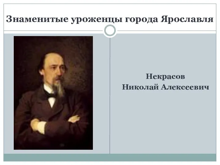 Некрасов Николай Алексеевич Знаменитые уроженцы города Ярославля