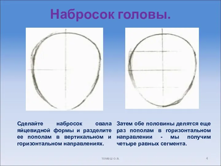 Набросок головы. томаш о.в.