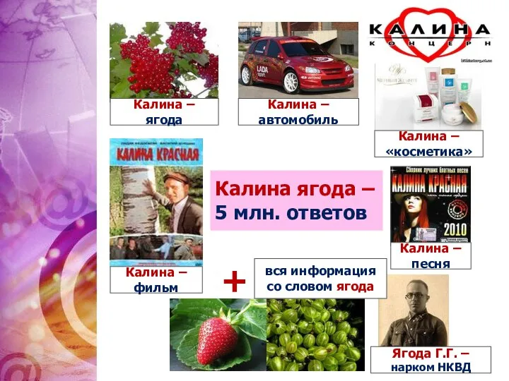 Калина – ягода Калина – автомобиль Калина – фильм Калина –