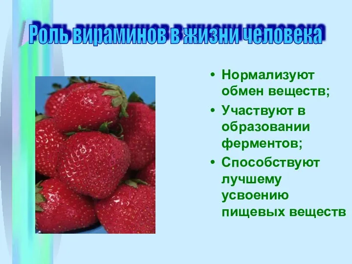 Нормализуют обмен веществ; Участвуют в образовании ферментов; Способствуют лучшему усвоению пищевых