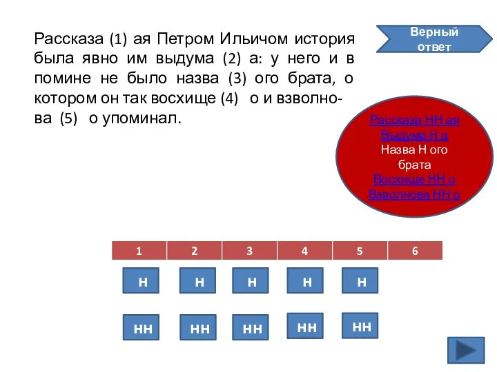 Рассказа (1) ая Петром Ильичом история была явно им выдума (2)