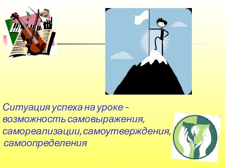 Ситуация успеха на уроке – возможность самовыражения, самореализации, самоутверждения, самоопределения