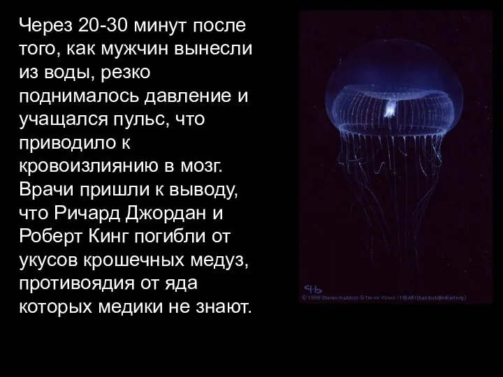 Через 20-30 минут после того, как мужчин вынесли из воды, резко