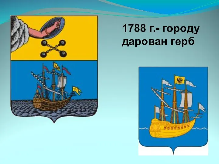 1788 г.- городу дарован герб