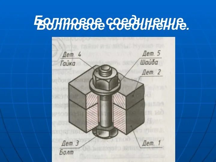 Болтовое соединение. Болтовое соединение.