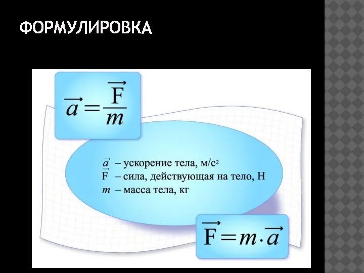 Формулировка Обычно этот закон записывается в виде формулы: