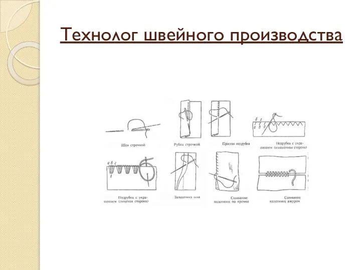 Технолог швейного производства