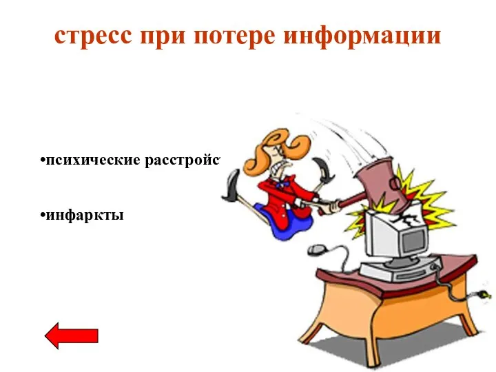 стресс при потере информации психические расстройства инфаркты