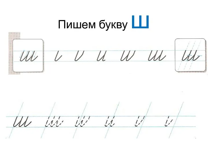 Пишем букву ш