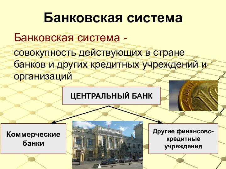Банковская система Банковская система - совокупность действующих в стране банков и
