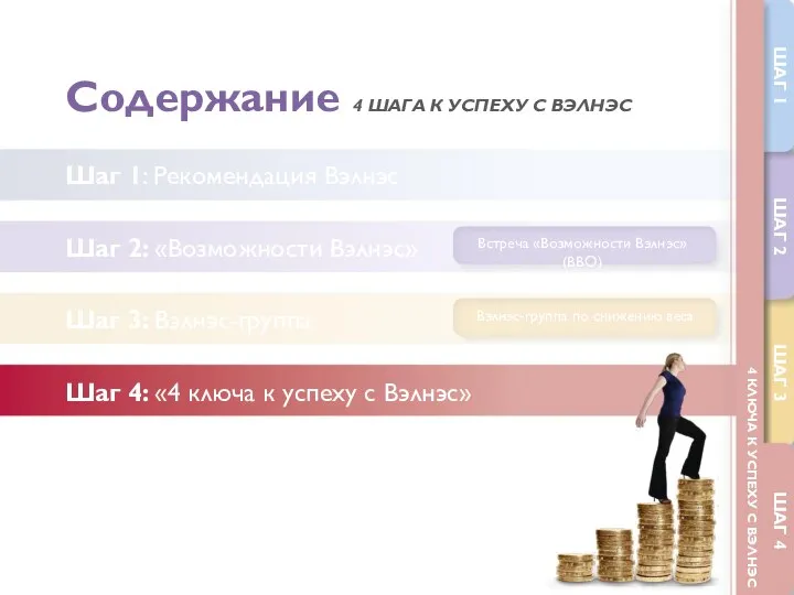 4 КЛЮЧА К УСПЕХУ С ВЭЛНЭС Встреча «Возможности Вэлнэс» (ВВО) Вэлнэс-группа