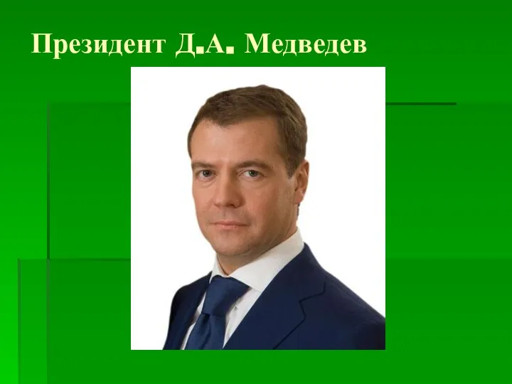 Президент Д.А. Медведев