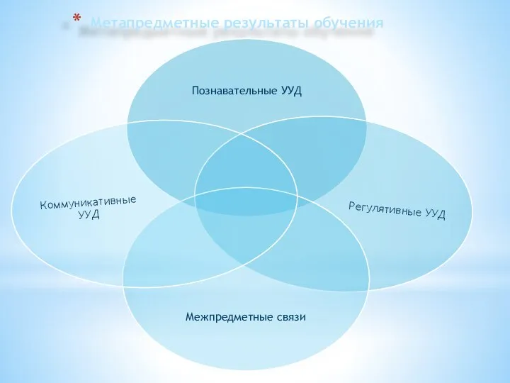 Метапредметные результаты обучения