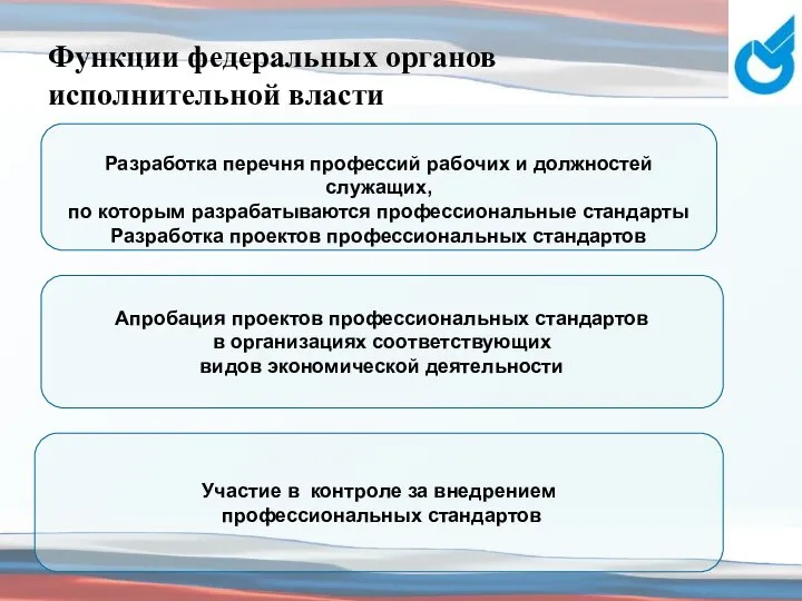 Функции федеральных органов исполнительной власти Разработка перечня профессий рабочих и должностей