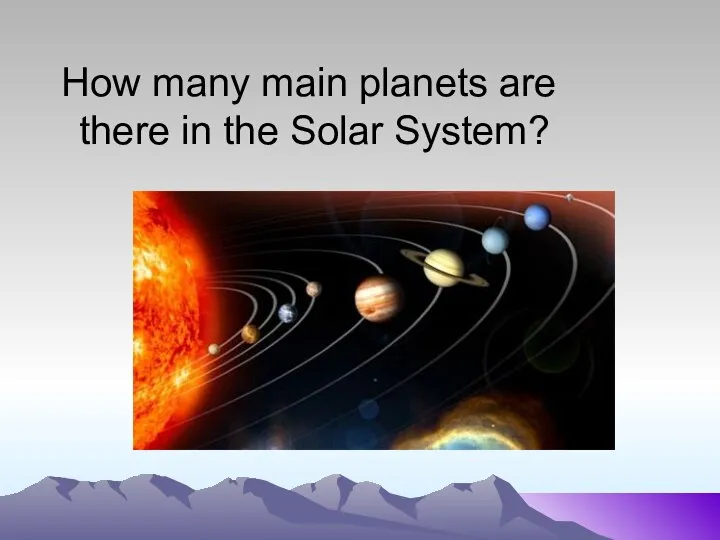 How many main planets are there in the Solar System?