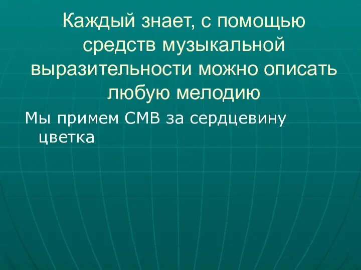 Каждый знает, с помощью средств музыкальной выразительности можно описать любую мелодию