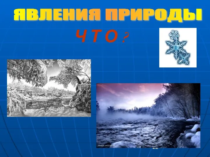 Ч Т О ? ЯВЛЕНИЯ ПРИРОДЫ