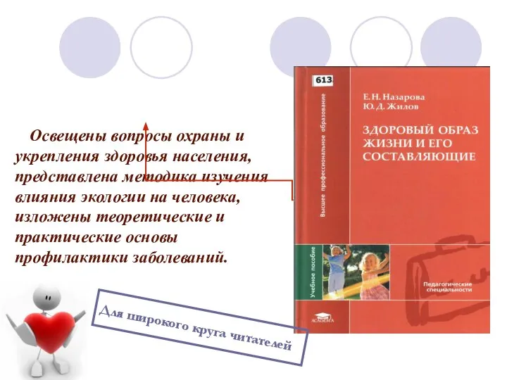 Освещены вопросы охраны и укрепления здоровья населения, представлена методика изучения влияния