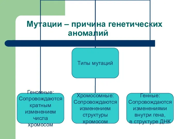 Мутации – причина генетических аномалий