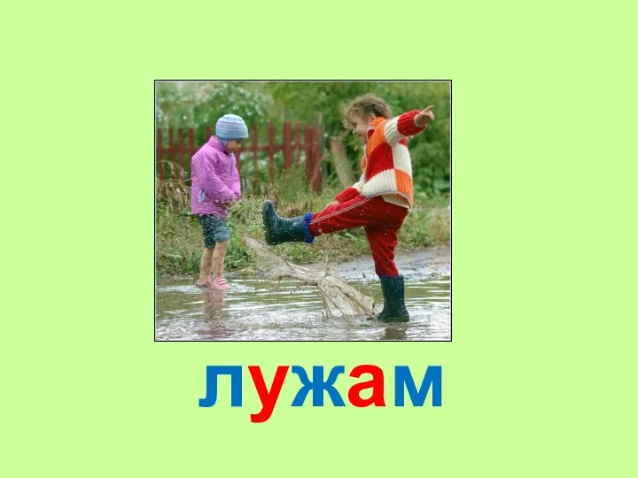 лужам