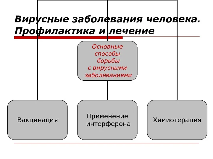 Вирусные заболевания человека. Профилактика и лечение