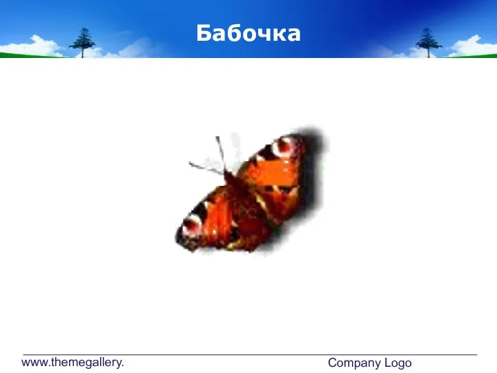 www.themegallery.com Company Logo Бабочка